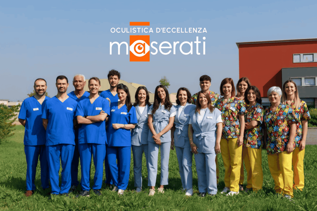 Personale Studio Oculistico Maserati Piacenza con Logo
